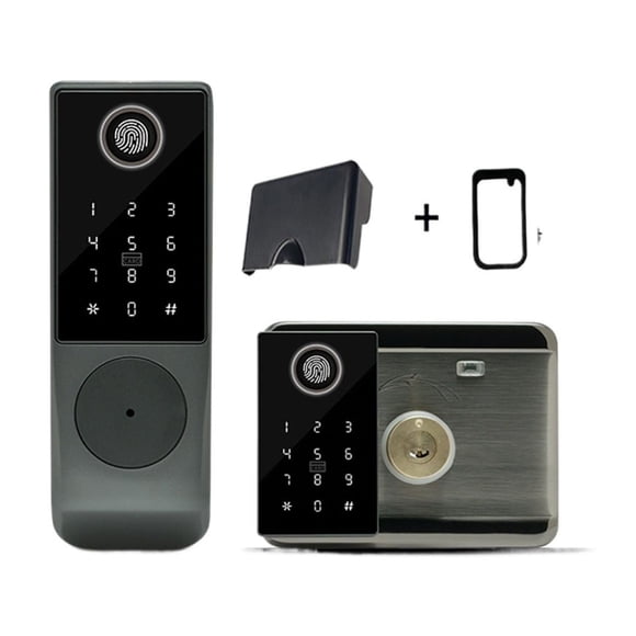 TUYA Carte Magnétique à Empreinte Digitale, Mot de Passe, Clé, Télécommande, Déverrouillage, Cour, Appartement, Extérieur, Étanche, Serrure de Porte Intelligente, Plus Sécuritaire