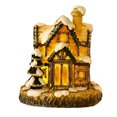 thumbnail image 1 of Light Up Christmas House Decoration Battery Operated Resin Miniature Snow Scene with Warm White LED Lights for Table Desk or Bedroom, 1 of 7