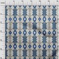 thumbnail image 2 of oneOone Georgette Viscose Fabric Diamond & Swirl Ikat Decor Fabric Printed BTY 42 Inch Wide, 2 of 4