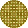 thumbnail image 1 of Ahgly Tapis Rond Lavable en Machine Intérieur Transitionnel Vert Caméléon, 3 Pieds Rond, 1 of 7