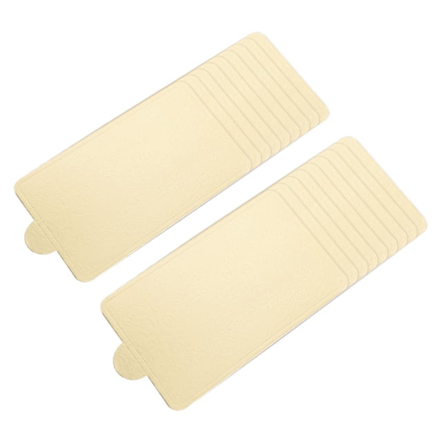 GOOHOCHY 100pcs Mousse Cake Boards Golden Cardstock Cake Presentation Photography Props