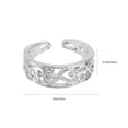 thumbnail image 2 of Silver Alloy Delicate Toe Ring Set for Christmas Parties 1Set, 2 of 8