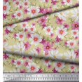 thumbnail image 2 of Soimoi Tissu Poly Georgette Cosmos Floral Imprimé Tissu de Couture Yard 52 Pouces de Large, 2 of 3