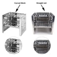 thumbnail image 3 of Stainless Steel Barbecue Grill Portable Folding Washable Reusable Removable Grills Outdoor Backyard Weekend Grilling Tools Straight Grill Net, 3 of 9