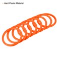 thumbnail image 4 of Unique Bargains 6cm Plastic Carnival Ringtoss Rings Hoop Party Favor Game, Orange 24 Pack, 4 of 5