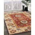 thumbnail image 2 of Ahgly Company Tapis d'Intérieur Carrés Abstraits Jaunes Abstraits pour Aire, 5 Pieds Carré, 2 of 6