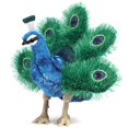 thumbnail image 1 of Folkmanis Small Peacock Hand Puppet, 1 of 2
