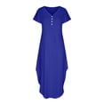 thumbnail image 4 of Cameland Robe d'Été pour Femme Décontractée à Manches Courtes, Robe Évasée Décontractée, Robe Maxi de Plage avec Poches, 4 of 6