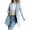 Light Blue, variant on ManxiVoo Womens Notched Lapel Wool Blend Vest Casual One Button Sleeveless Western Style Jacket M Size Black