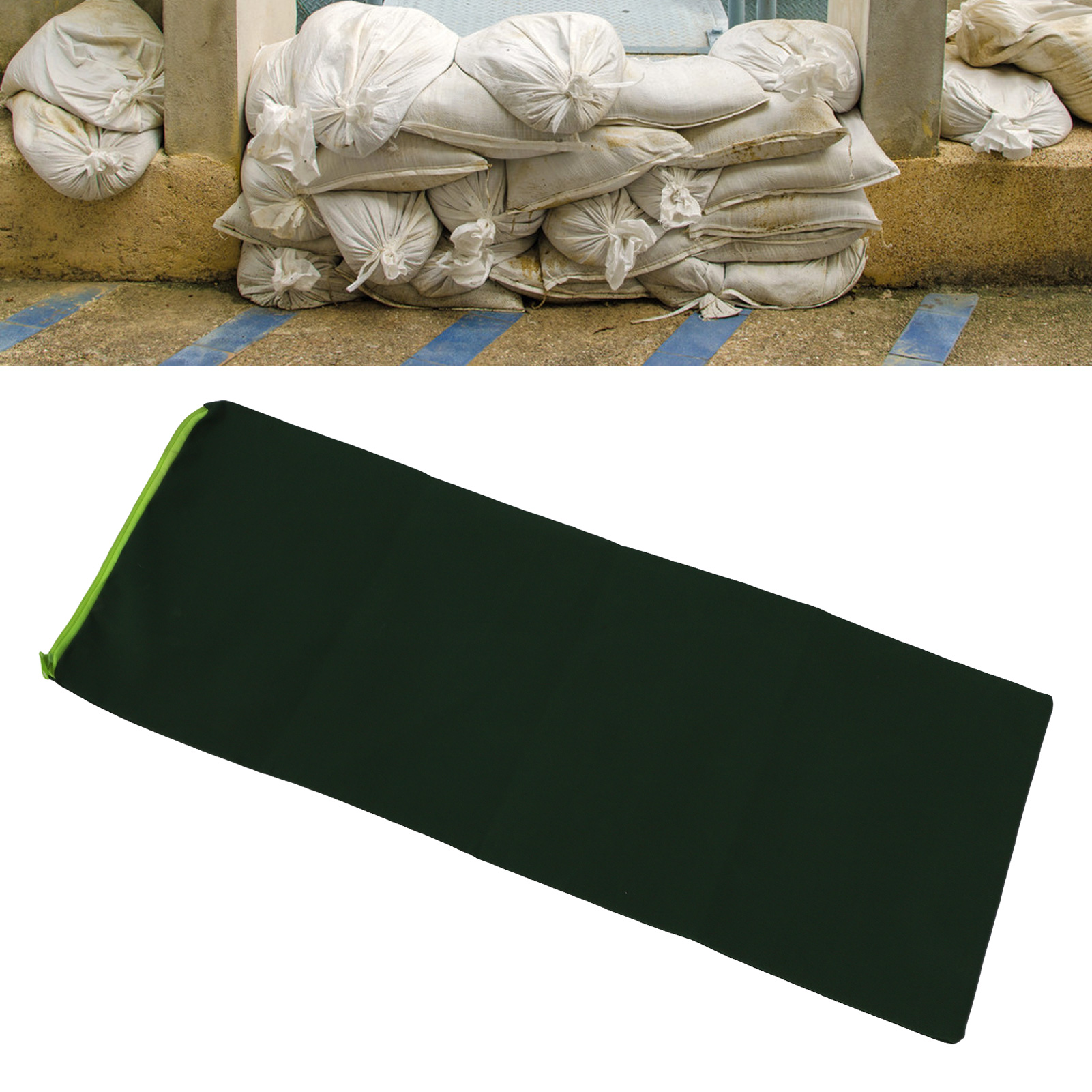 Flood Barrier Sandbag, 5PCS Reusable Organic Silicone Flood Barriers  for Doors Windows