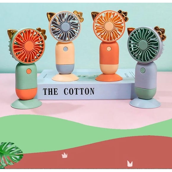 Yhmxh Fan-Desk Fan Portable Fan Box Fan Mini Fan Summer New Cute Portable Desktop Wind Power Usb Charging Fan Mini Sealer