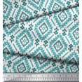 thumbnail image 3 of Soimoi Rayon Crepe Fabric Ethnic Ikat Print Fabric by Yard 46 Inch Wide, 3 of 3
