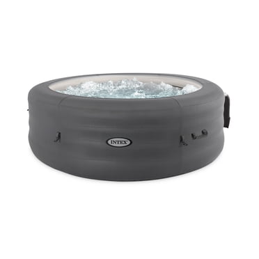 Intex SimpleSpa Spa Gonflable pour 6 Personnes avec Couvercle Énergétique, Massage à Bulles