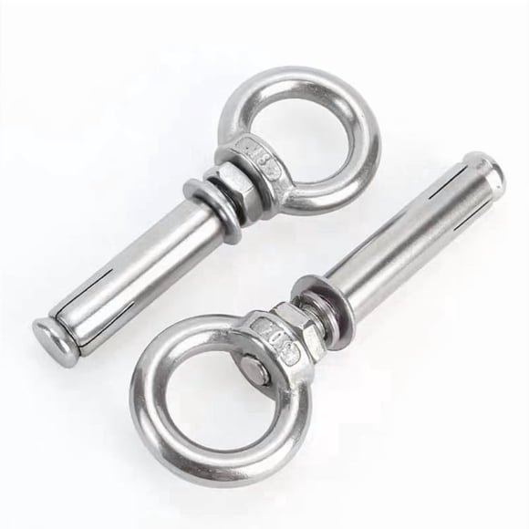 Heavy Duty Expansion Eye Bolts for Concrete, Rust-Resistant Stainless Steel Wall Anchors for Secure Hanging of Mirrors, Lighting Fixtures, Heavy Decor, Equipment & Indoor Outdoor Projects
