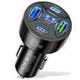 thumbnail image 4 of 65W Car Charger Quint Port Fast Charging Hub High Power 1 To 5 USB Ports Rapid Car Adapter For Smartphones & Devices, 4 of 6