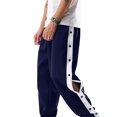thumbnail image 4 of Faithtur Men's Tear Away Pants, Loose Fit Basketball Pants High Split Snap Button Sweatpants, 4 of 9
