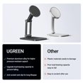 thumbnail image 4 of UGREEN Magnetic Phone Stand Compatible with MagSafe iPhone Stand for Desk Ergonomic Design Adjustable, Aluminum Cell Phone Stand Compatible, 4 of 9