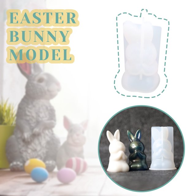 LSLJS Easter Silicone Baking Molds Cake Decoration Rabbit Basket Flower Bunny Eggs, Home Accessories
