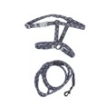 thumbnail image 3 of Cat Harness And Leash Set,  Harness Leash Set Harness And Leash Set For Pet Cat Walking Rope  For Cats For Cats Weighing 2.5-10kg / 88.2-352.7oz Dark Gray Florets M, 3 of 8