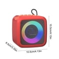 thumbnail image 3 of Chmadoxn Bluetooth Speaker,Bluetooth Audio RGB Colorful High Battery Low Latency Bluetooth Multifunctional Wide Area Sound Effect 5.3 Bluetooth Speaker Plastic Bluetooth speaker, 3 of 6
