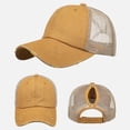 thumbnail image 1 of Unisex Men Women Solid Color Sun Hat Adjustable Baseball Cap Hip Hop Hat, 1 of 4