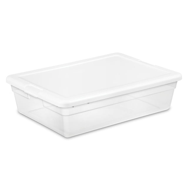 Sterilite Boîte de Rangement Transparente de 28 Qt pour Garde-Robe/sous le Lit (Lot de 30)