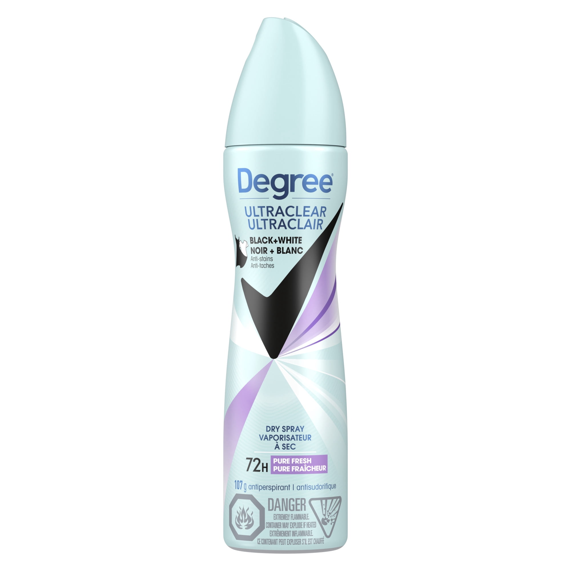 Degree Antiperspirant Dry Spray UltraClear Black+White Pure Fresh