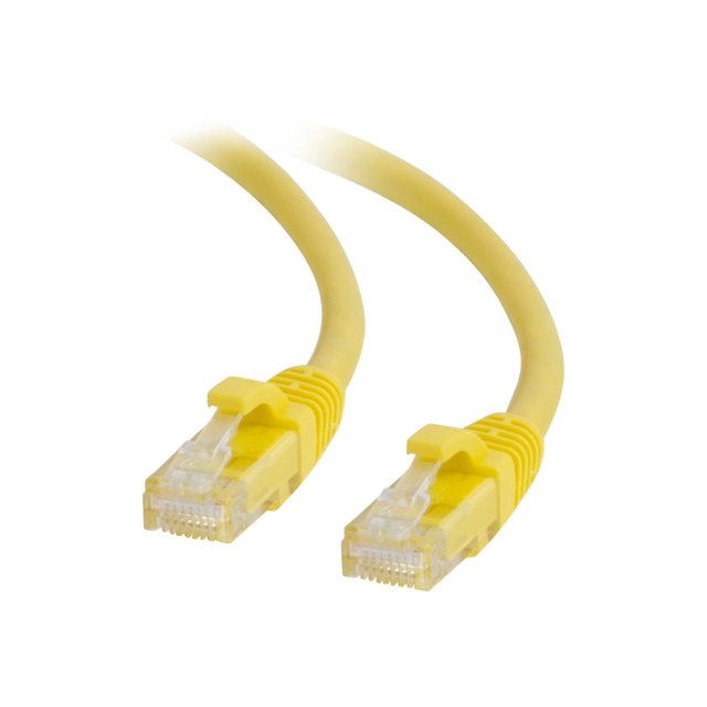 C2G 12ft Cat6a Snagless Unshielded UTP Network Patch Ethernet Cable-Yellow - Patch cable - RJ-45 (M) to RJ-45 (M) - 12 ft - UTP - CAT 6a - molded, snagless, stranded - yellow