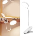 thumbnail image 2 of Lampe de Bureau à Clipser - Lampe de Lecture LED Rechargeable par USB pour Soins des Yeux - Lampe de Chevet pour Chambre/dortoir - Luminosité Réglable pour Étudiants, 2 of 6