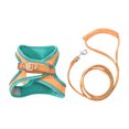 thumbnail image 1 of fastboy Soft Cat Leash And Harness Set For More Comfortable Walking Night Reflection Kitten Harness Orange green S, 1 of 6