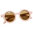 thumbnail image 1 of TISHITA Lunettes de Soleil Rétro pour Enfants Mignonnes Rondes Lunettes pour Tout-Petit Nourrisson Plage Rose Rose, 1 of 4