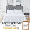thumbnail image 3 of 3 PCS Bedding Sheets and Pillowcase Set Rayon Derived from Bamboo, Cool Sheets for Hot Sleepers, 3 of 11