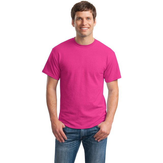 Gildan T-Shirt pour Hommes à Manches Courtes DryBlend 50 Coton/50 Polyester - 8000