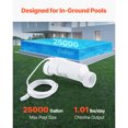 thumbnail image 2 of KFFKFF Salt Water Chlorinator System, Pool Chlorination Cell Fits for Hayward W3T-Cell-9 (T9), Pool Cell Salt Water System for In-Ground Swimming Pools up to 25,000 Gallons, 15 ft Power Line, White, 2 of 9