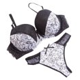 thumbnail image 1 of DPTALR Ensemble de sous-Vêtements d'Été en Dentelle Brodée Aguichant pour Femmes, 1 of 3