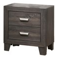thumbnail image 4 of Ensemble de Chambre à Coucher 5pc Gris Bois Rustique en Taille Réelle avec Coffre, 4 of 7