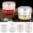 thumbnail image 1 of Electric Mini Garlic Choppers Meat Grinder Crusher For Nut Fruit Vegetable Food, 1 of 11