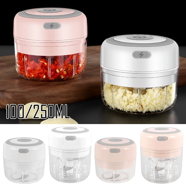 Electric Mini Garlic Choppers Meat Grinder Crusher For Nut Fruit Vegetable Food