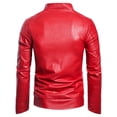 thumbnail image 2 of XZNGL Leather Motorcycle Jacket Mens Leather Plus Fleece Jacket, Motorcycle Jacket, Warm Leather Jacket Fleece Mens Jacket Mens Fleece Jacket Men's Leather Jacket, 2 of 9