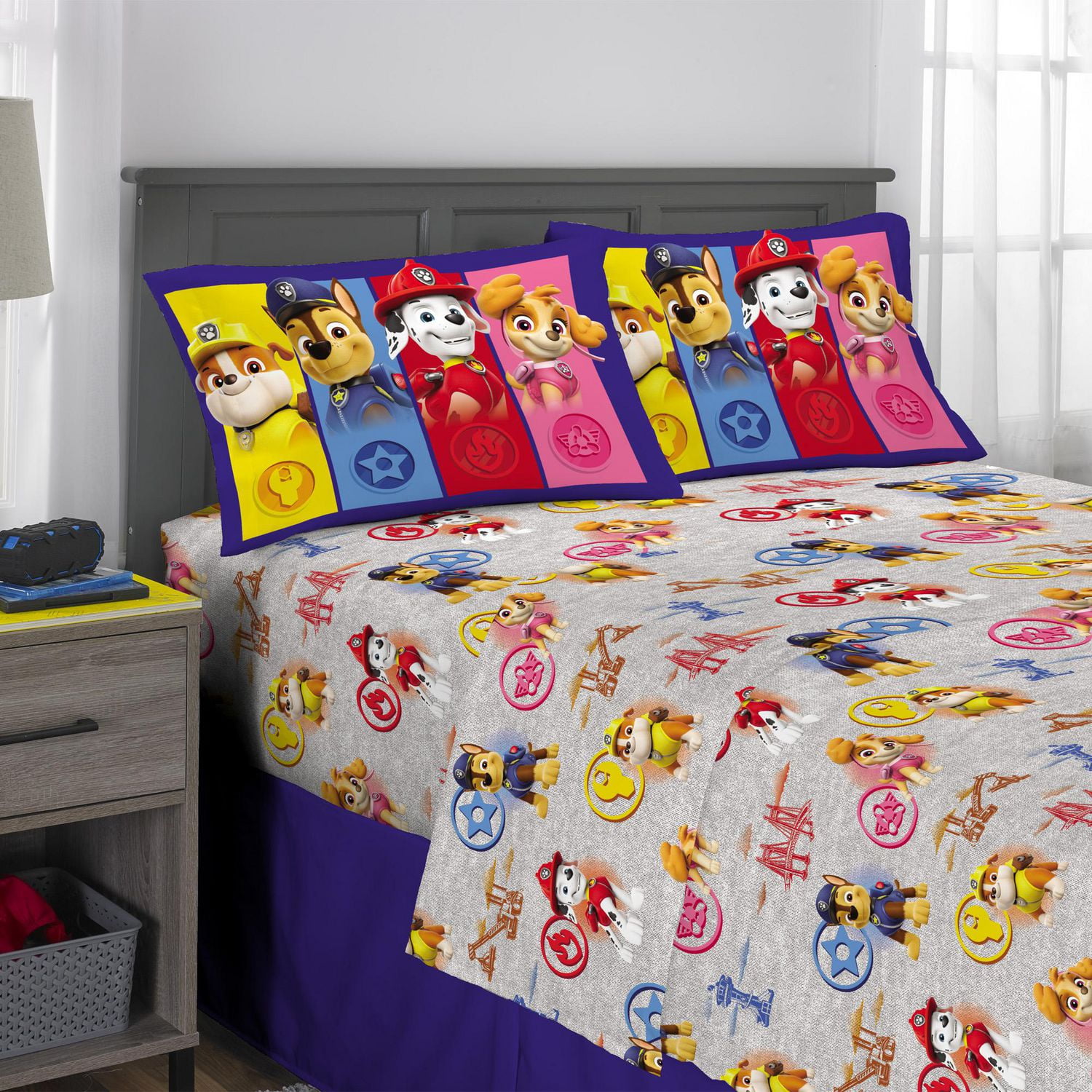 Paw Patrol Boy "Barking Buds" Children's full sheet set 4pc