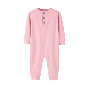 3-12 Mois Nouveau-Né Été Bébé Garçon Fille Barboteuses Justaucorps Combinaison Barboteuse une Pièce Tenue Vêtements, Été Manches Longues Barboteuses Nourrisson Coton Salopette Tout-Petit Buyyon devant