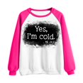 thumbnail image 4 of T-shirt Imprimé Oversized Sweatshirt for Women 2023 à Manches Long Col Rond Casual Tops Sweatshirt, 4 of 5