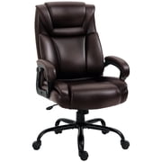 Vinsetto PU Leather Executive Office Chair with Adjustable Height, Brown