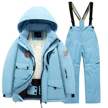 TBWNWG Boys Snow Wear Children's Ski Suit Pocket Jacket and Pants Winter Windproof Snowboarding Unisex Kid Warm Snow Suits for Outdoor Activities,Size 6-8 Years