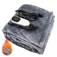 thumbnail image 2 of Hearth & Gear 12V Heated Blanket For Car Plug In Heating Throw Flannel Small E Lectric Car Blankets With Timer 9 Fast Heating Modes Travel Portable Heated Throw Blanket For Cars Truck Fall Blanket, 2 of 6