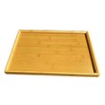 thumbnail image 1 of jifeng Bamboo Serving Platter Decorative Tray for Food Fruit Snacks Kitchen Counter 41cmx29cmx2.2cm, 1 of 8