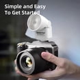 thumbnail image 2 of Desiontal F02 White Mini Flash Speedlite, GN8 6500K Camera Flash Light Compatible with Sony Canon Fuji Nikon Camera, 2 of 8