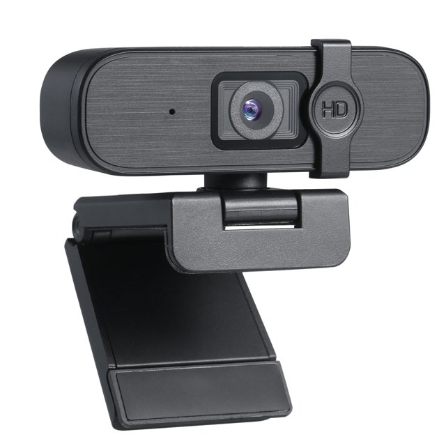 TFixol 4K HD USB Webcam with Built-in Microphone, Fixed Focus, Plug & Play, Compact Design for Video Calls, Online Classes, and Live Streaming, Black