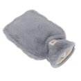 thumbnail image 2 of Warm Water Bottle, Anti Slip Texture Large Threaded Stopper PVC Inner Liner Plush Hot Water Bottle  For Dormitory Purple,Light Gray,Light Coffee,White, 2 of 8