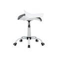thumbnail image 4 of Calico Designs Dossier, Moderne, Pivotant, Chaise de Bureau Pliante Profilée pour Tâches, Blanc/gris, 4 of 7